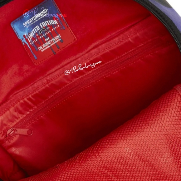 Sprayground Royal Blue Purple Drip Shark Galaxy Takeover Backpack NWT